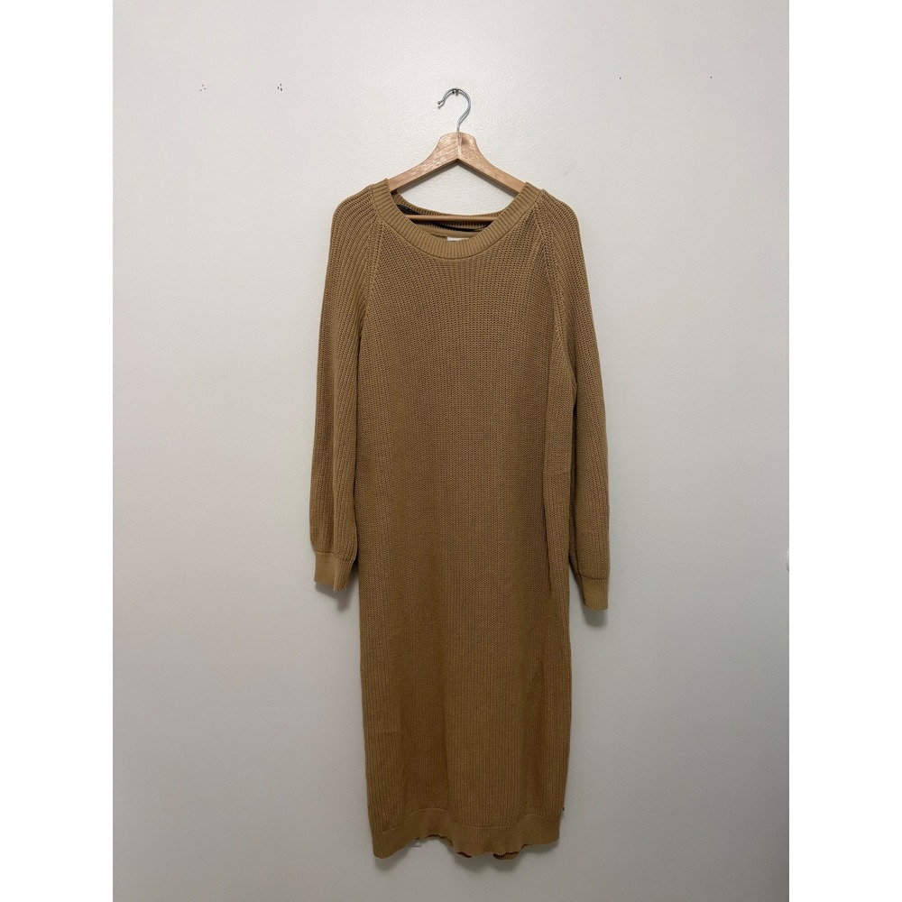 Noisy May x ASOS Long Sweater Dress – Light Brown – Size XXL - Picture 1 of 4